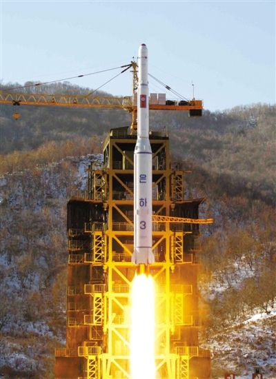 去年12月12日，朝鮮發(fā)射衛(wèi)星。
