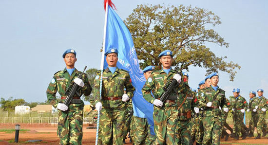 資料圖：中方將派遣700名官兵前往南蘇丹進(jìn)行維和。
