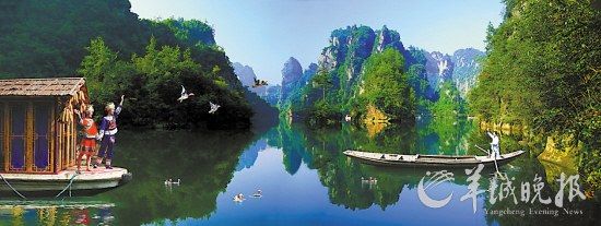 　　寶峰湖集山水于一體,融民俗風情于一身。