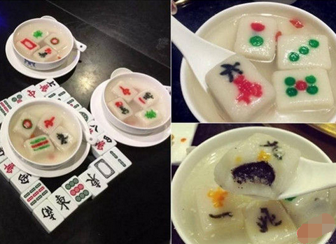 來碗清一色！火鍋店推出創(chuàng)意麻將湯圓