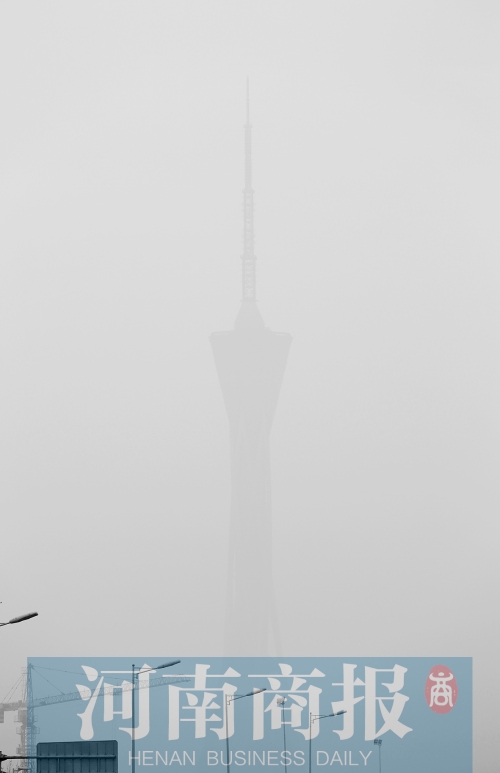 鄭州市區(qū)，霧霾再次來襲