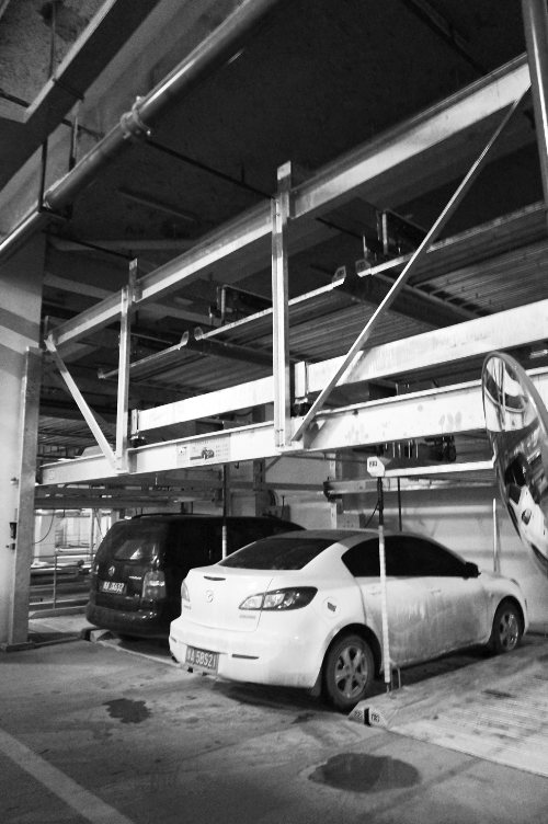 蘇荷立體式公共停車場去年12月開始使用，有384個車位。