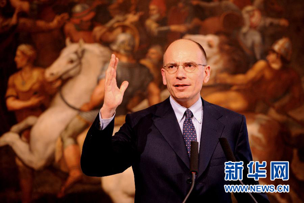  2月13日，意大利政府總理恩里科·萊塔宣布辭職。