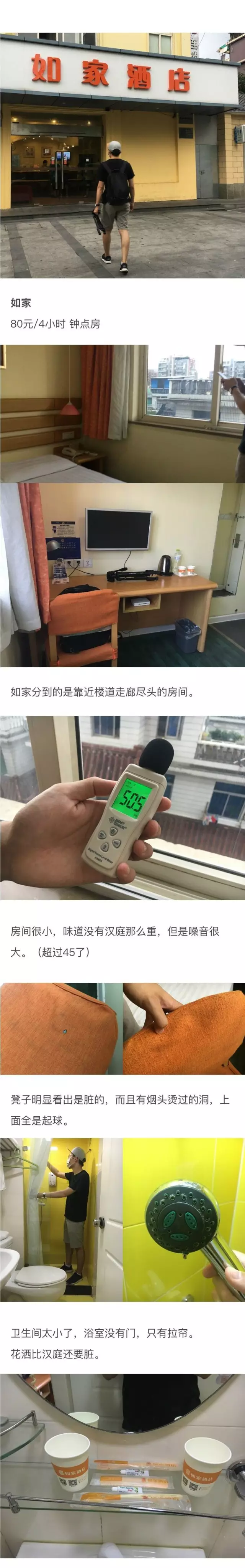 快捷酒店究竟有多臟？網(wǎng)友在7家酒店開房實測