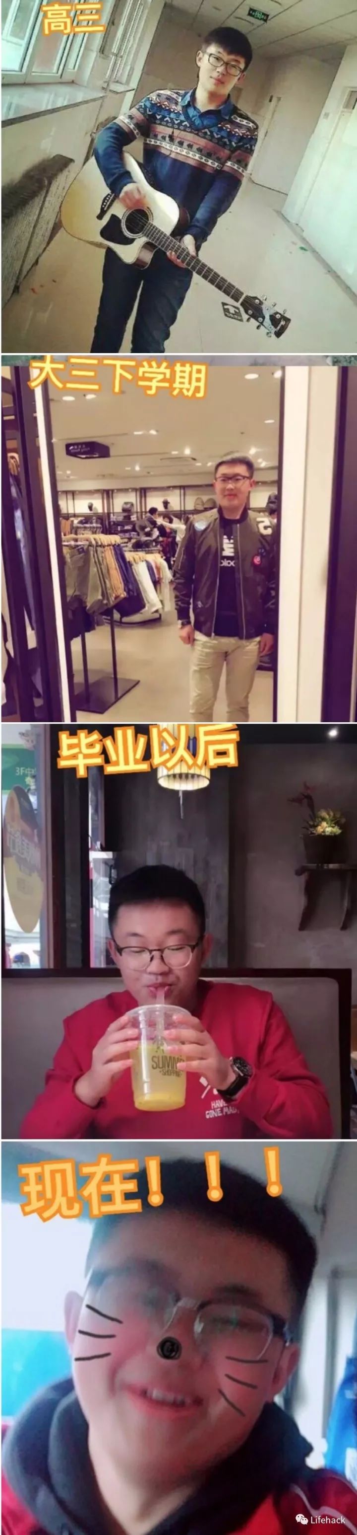長胖20斤，臉型怎么變？這些例子看完扎心了！