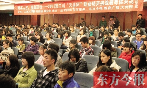 2日晚上，在鄭州升達(dá)大學(xué)校園內(nèi)，2013第二屆“天基杯”職業(yè)精英挑戰(zhàn)賽啟動