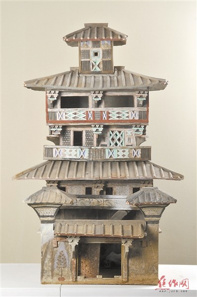 焦作市一座漢代五層彩繪陶倉樓將“出訪”法國(guó)