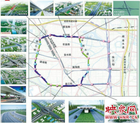 三環(huán)快速化工程方案圖。