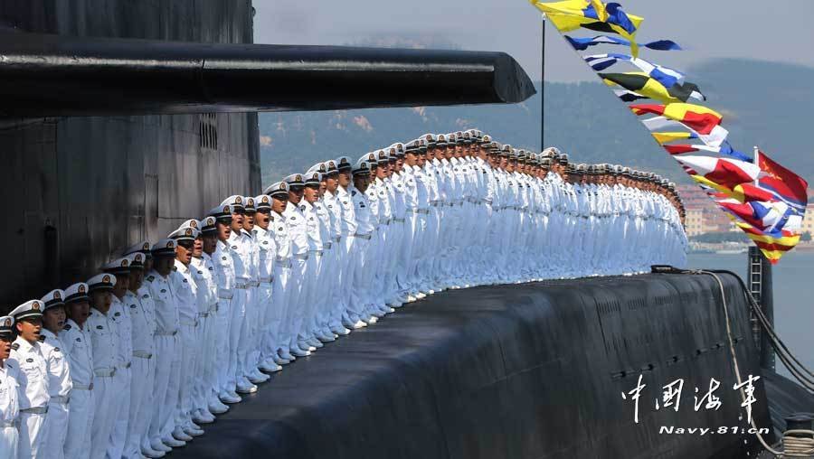 威武的核潛艇官兵。軍報(bào)記者-喬天富攝