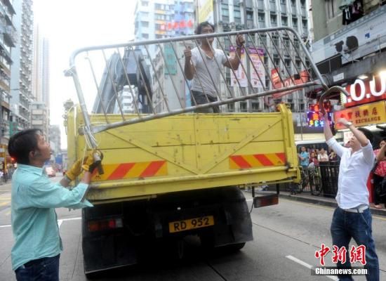 10月22日，香港違法“占領中環(huán)”行動進入第25日。
