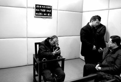 1月5日，犯罪嫌疑人馬永平在接受審訊。