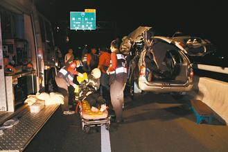 嘉義縣八十二號(hào)快速道路發(fā)生死亡車(chē)禍，造成二死一重傷慘劇。