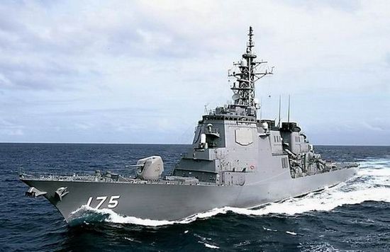 資料圖：日本宙斯盾級(jí)導(dǎo)彈驅(qū)逐艦妙高號(hào)(DD175)。