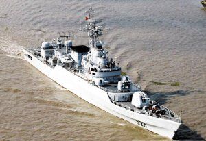 中國(guó)海軍053H3江衛(wèi)II型護(hù)衛(wèi)艦。