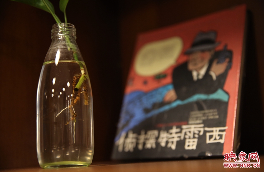 書(shū)店內(nèi)的裝飾。